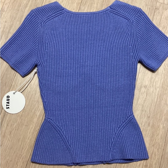 NWT STAUD Buxton Top Perriwinkle Size Small - Picture 5 of 6